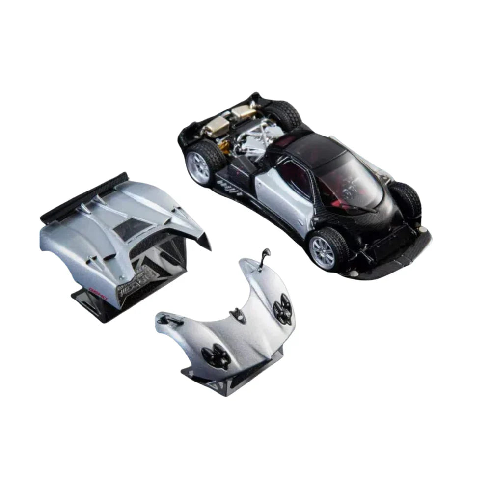 PRE-ORDER ALMOST REAL Pagani Zonda F Grigio Mercurio 2005 1:64 Scale Diecast Model