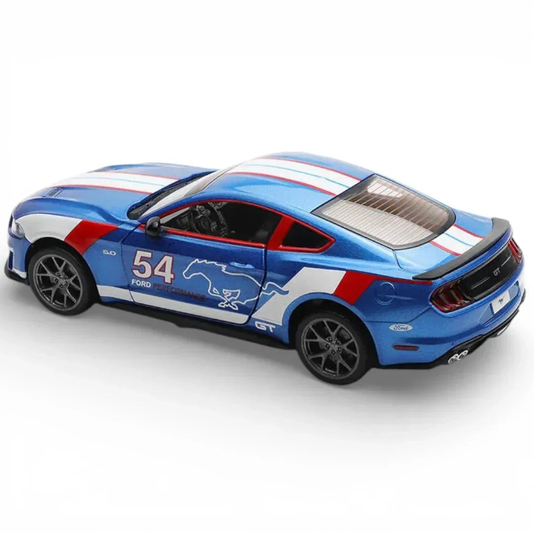 Premium scale diecast model car  – Ford Mustang GT, 1:32 Scale (Blue) Collectible