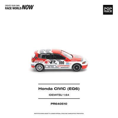 POPRACE Honda Civic EG6 Idemitsu Motion Infinite 1:64 Scale Diecast Model (Pre-Order)