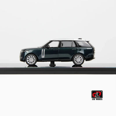 LCD Land Rover Range Rover SV Serenity Green with White Roof 1:43 Scale Diecast Model