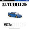 PRE-ORDER Works Model Subaru Impreza 22B STI, 1:64 Scale (Blue)