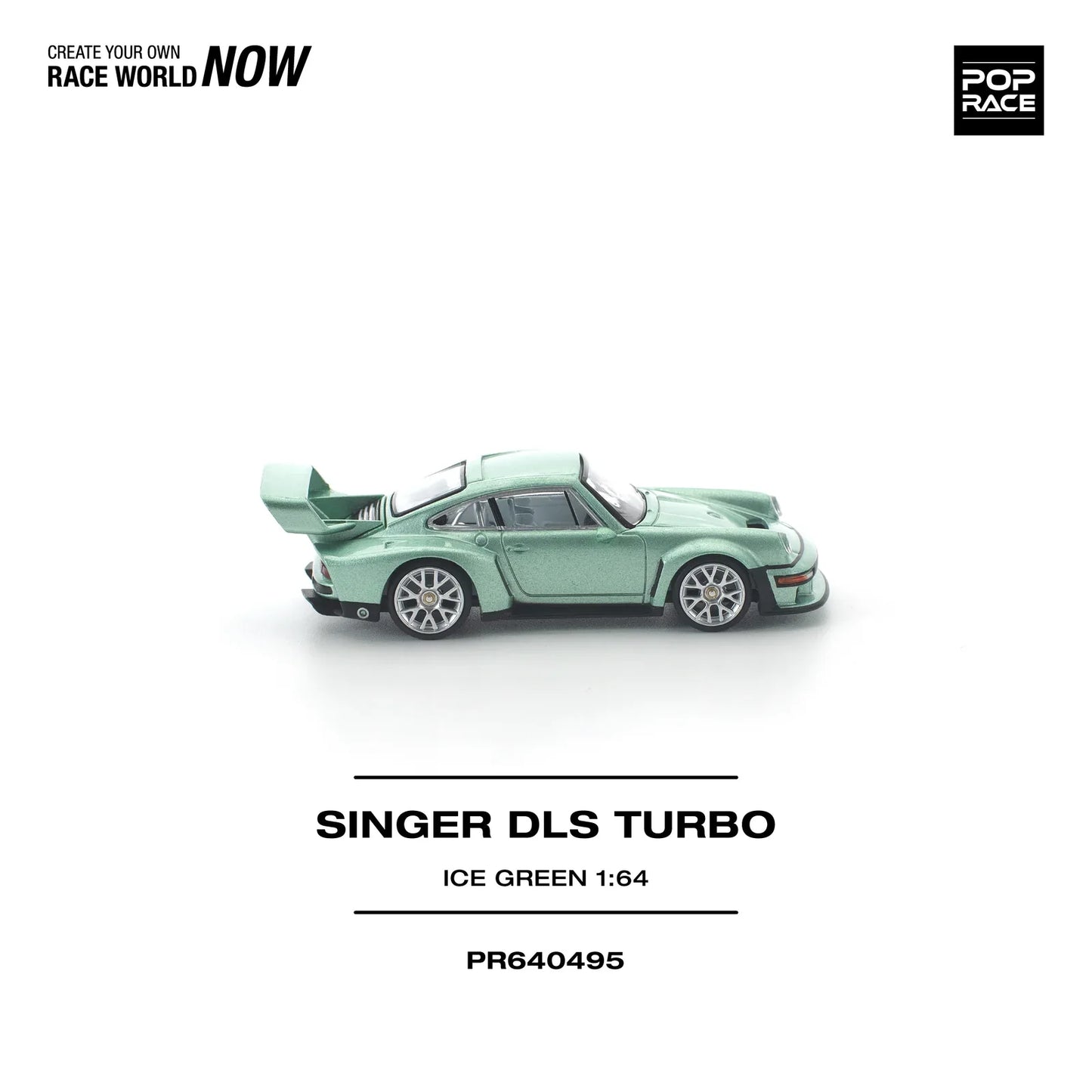 POPRACE Singer DLS Turbo Ice Green 1:64 Scale Diecast Model (Pre-Order)