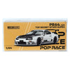 Pop Race PR64-325: Toyota Supra Top Secret GT300 1:64 Scale Diecast Model (White)