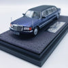 HEC 2026 The Art of Model Mercedes S-Class W126 Trasco 1000SEL Limousine Blue 1:64 Scale Diecast Model