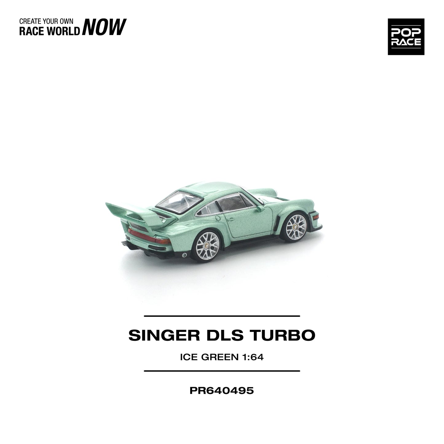 POPRACE Singer DLS Turbo Ice Green 1:64 Scale Diecast Model (Pre-Order)
