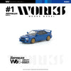 PRE-ORDER Works Model Subaru Impreza 22B STI, 1:64 Scale (Blue)