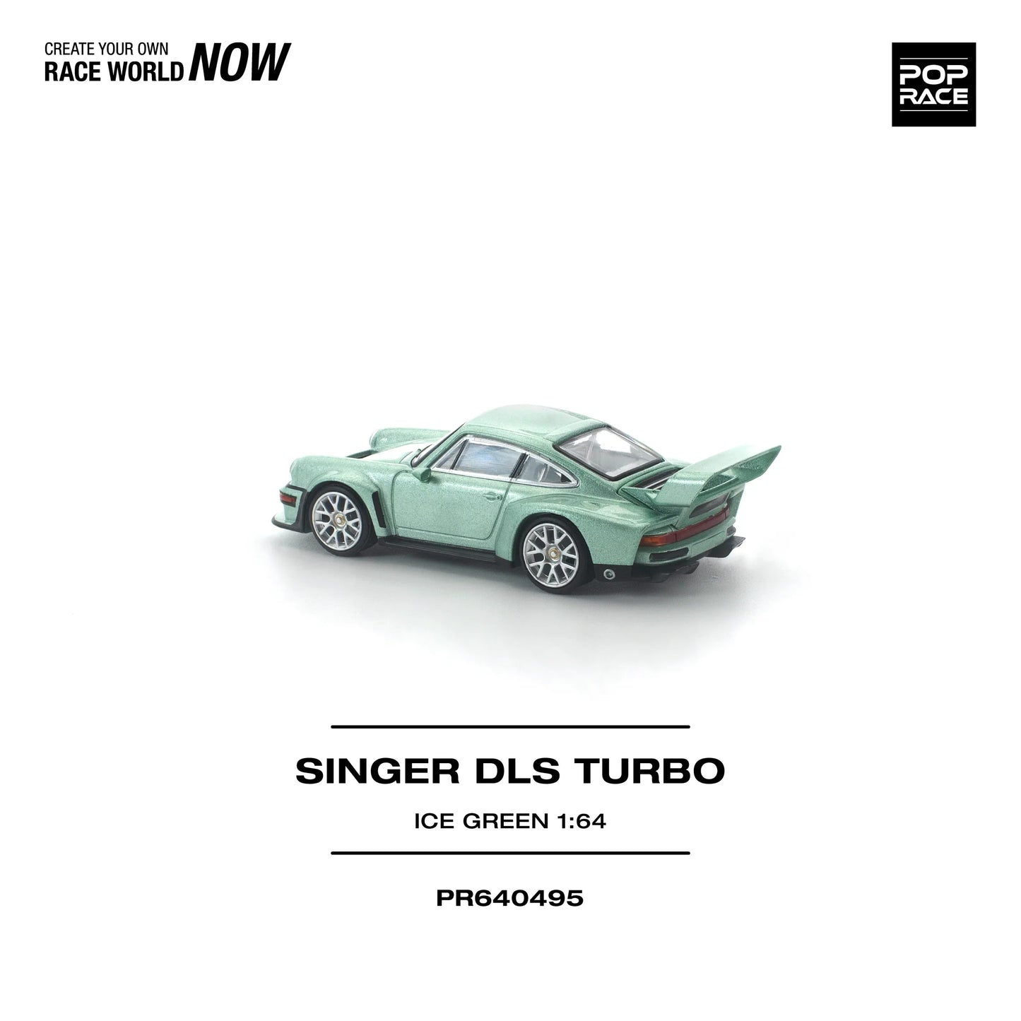 POPRACE Singer DLS Turbo Ice Green 1:64 Scale Diecast Model (Pre-Order)
