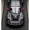 Porsche 911 GT3 R Black & White Checkered by RACELUXE MODEL – 1:64 scale, view 2