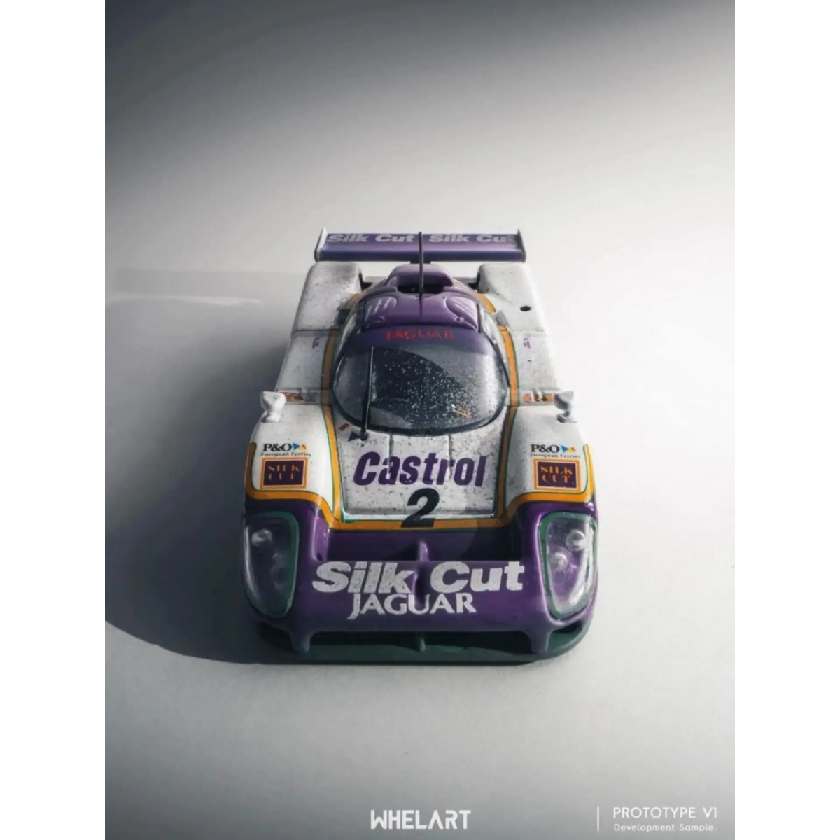Jaguar XJR-9 "Wet Version" No.2 Silk Cut Castrol Livery (Limited to 999units), 1:64 Scale by WHELART – view 1