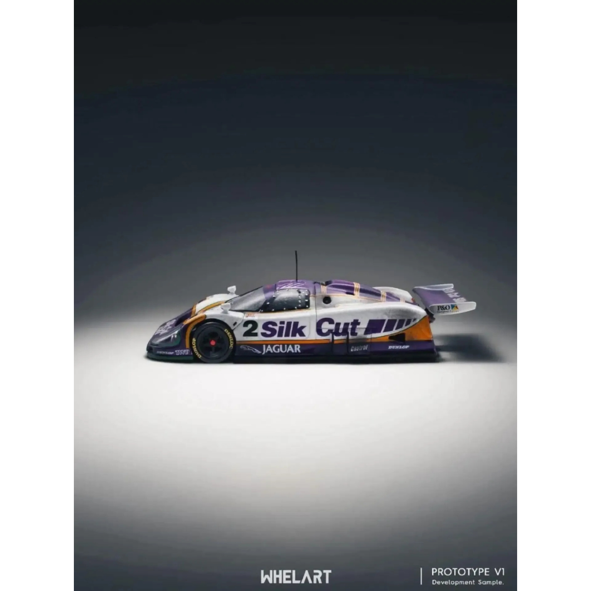 Jaguar XJR-9 "Wet Version" No.2 Silk Cut Castrol Livery (Limited to 999units), 1:64 Scale by WHELART – view 4