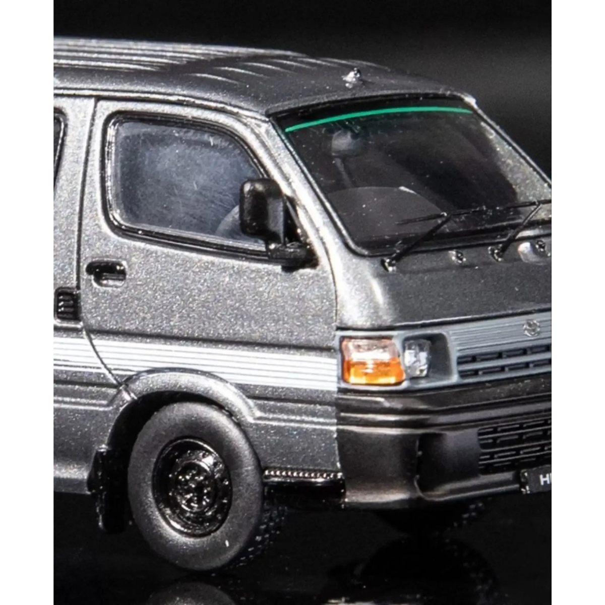 Toyota Hiace H100 Grey White Details by Model 1 – 1:64 scale, view 5