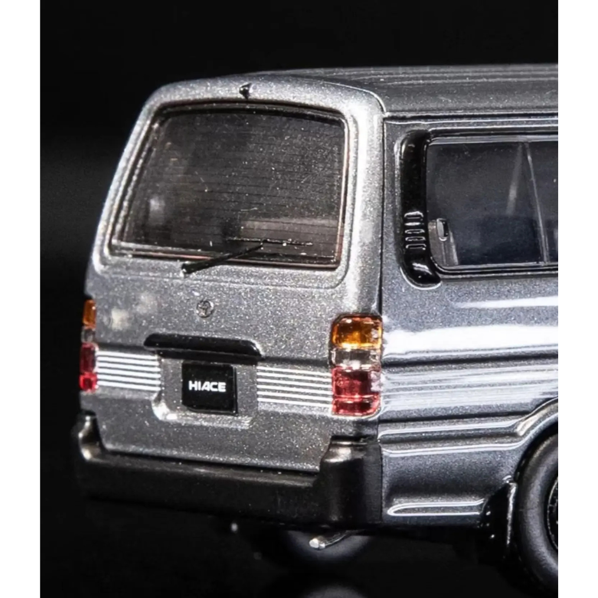 Toyota Hiace H100 Grey White Details by Model 1 – 1:64 scale, view 4