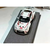 Nissan GT-R R35 RR White Electroplated Red Bull livery (Limited to 499units), 1:64 Scale by AOC – view 2