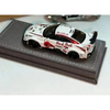 Nissan GT-R R35 RR White Electroplated Red Bull livery (Limited to 499units), 1:64 Scale by AOC – view 3