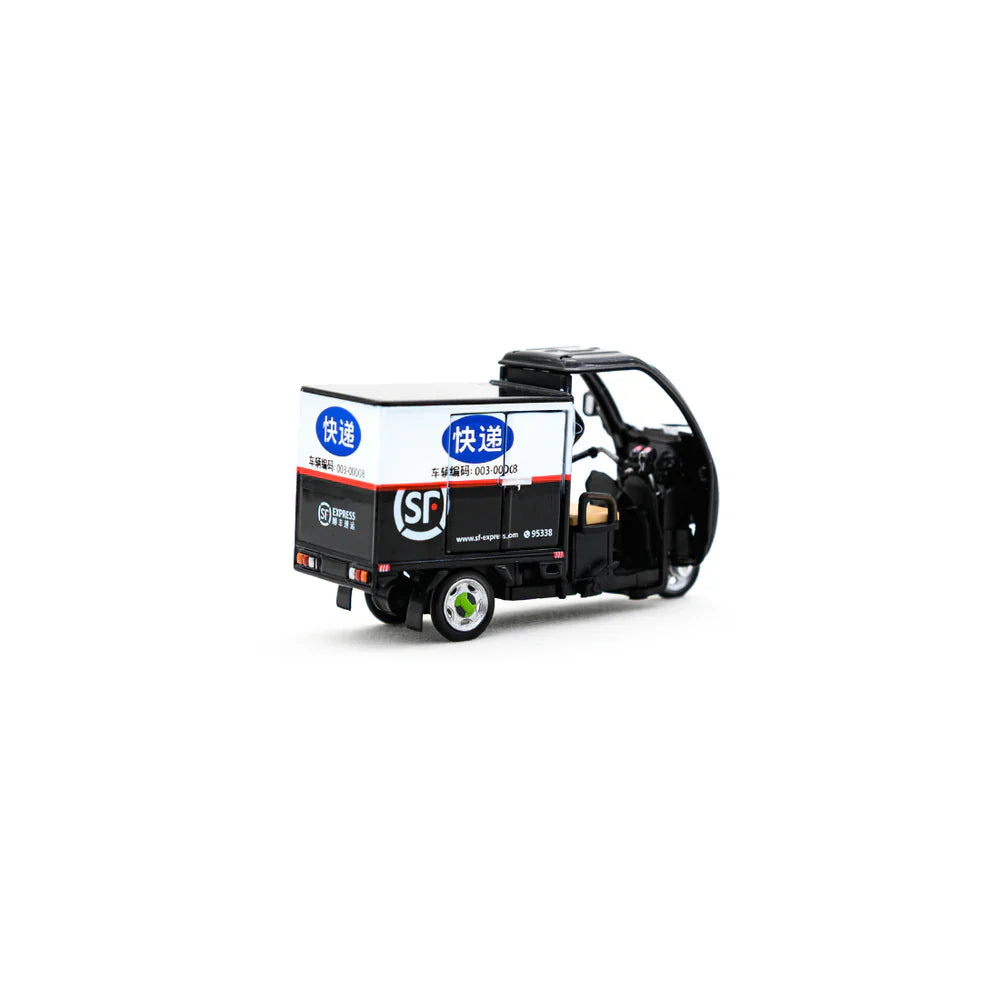 TINY SF Express Tricycle (Covered) Set (Vehicle + Figure), 1:43 Scale