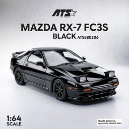 Mazda RX-7 FC3S, 1:64 Scale (Black)