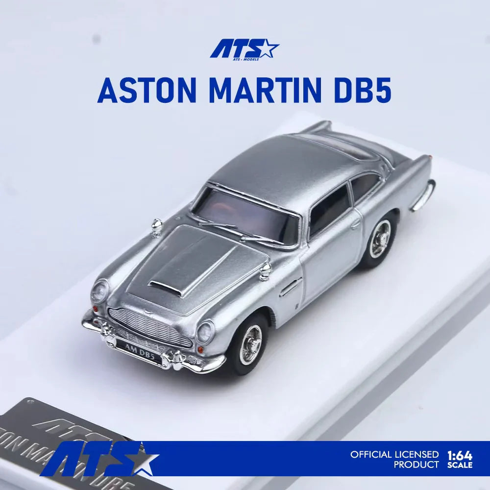 Pre-Order-Time Micro Aston Martin DB5 Silver 1:64 Scale Diecast Model