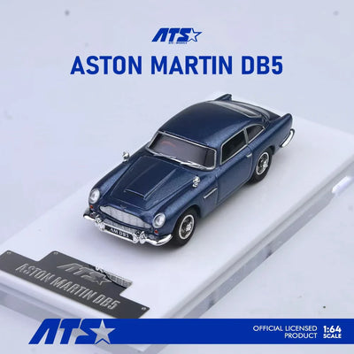 Pre-Order-Time Micro Aston Martin DB5 Metallic Blue 1:64 Scale Diecast Model