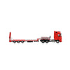 PRE-ORDER Time Micro Mercedes-Benz Flatbed Hauler Trailer Red 1:64 Scale Diecast Model