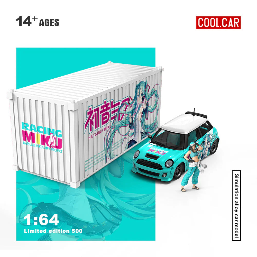 PRE-ORDER Time Micro CC BMW Mini Cooper Hatsune Container Set 1:64 Scale Collectible Model
