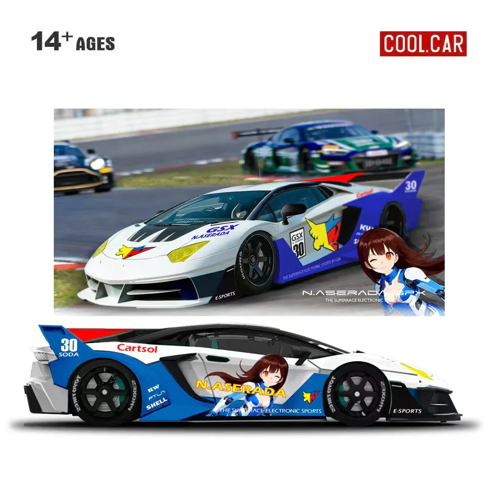 PRE-ORDER Time Micro Lamborghini GTEVO High Intelligence Formula Livery 1:64 Scale Diecast Model