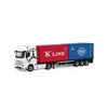 PRE-ORDER Time Micro CC Mercedes-Benz Actros Cargo Container Truck White 1:64 Scale Diecast Model