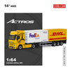 PRE-ORDER Time Micro CC Mercedes-Benz Actros Cargo Container Truck Yellow 1:64 Scale Diecast Model