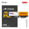 PRE-ORDER Time Micro CC Mercedes-Benz Actros Cargo Container Truck Yellow 1:64 Scale Diecast Model