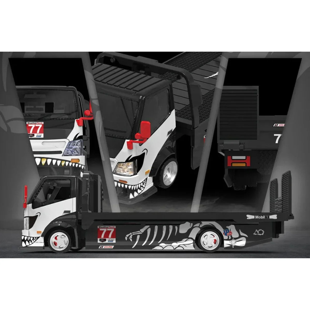 Cool Car CC-H300 Flatbed Transport Trailer – Dinoco No. 77, 1:64 Scale