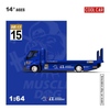 Premium scale diecast model car  – Hino H300 Transport Trailer, 1:64 Scale (Blue) Collectible