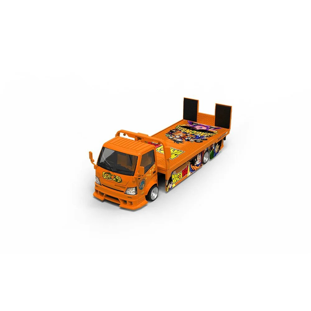 Hino H300 Transport Trailer - Dragon Ball Livery, 1:64 Scale