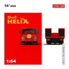 Premium scale diecast model car  – Hino H300 Transport Trailer - Shell Helix Livery, 1:64 Scale Collectible