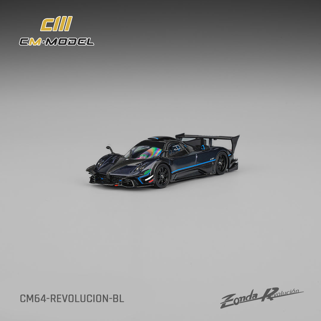 CM Model - Pagani Zonda Revolución - Metallic Blue - 1:64 Scale Model product image