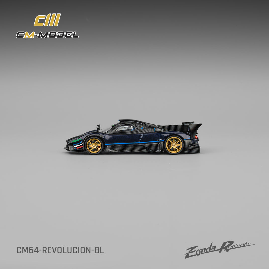 CM Model - Pagani Zonda Revolución - Metallic Blue - 1:64 Scale Model product image