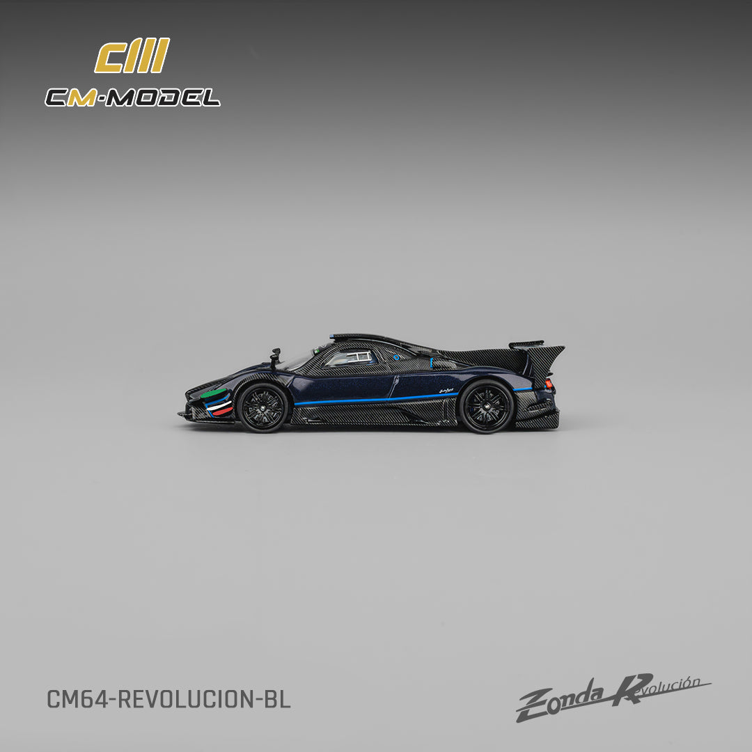 CM Model - Pagani Zonda Revolución - Metallic Blue - 1:64 Scale Model product image