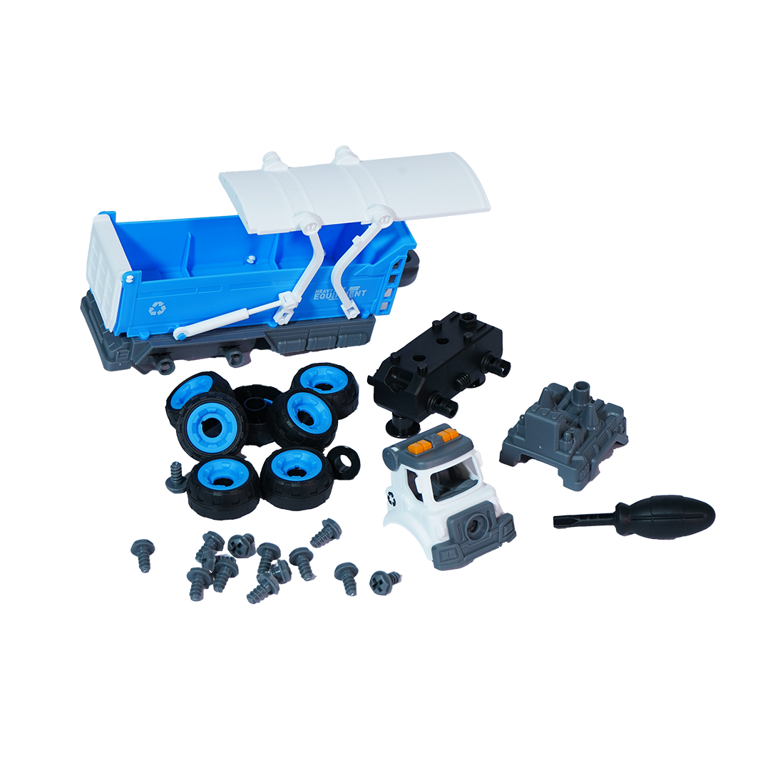 FC21 DIY Puzzle Assemble City Trailer Toy