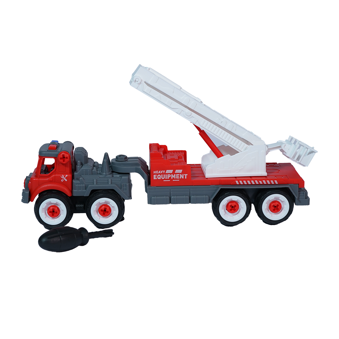 FC22 DIY Puzzle Assemble Fire Trailer Toy