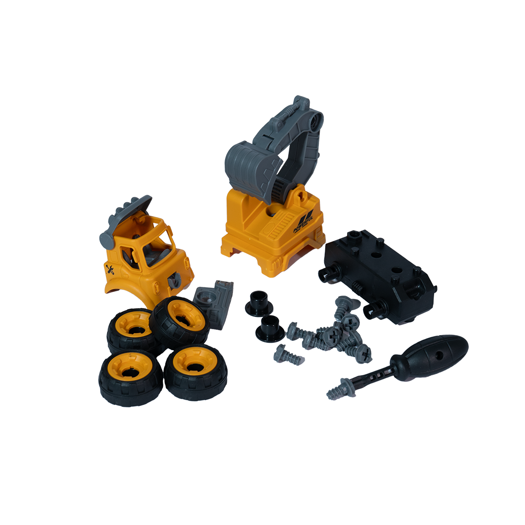 FC25 DIY Puzzle Children Truck Toy Set – Pack of 4
