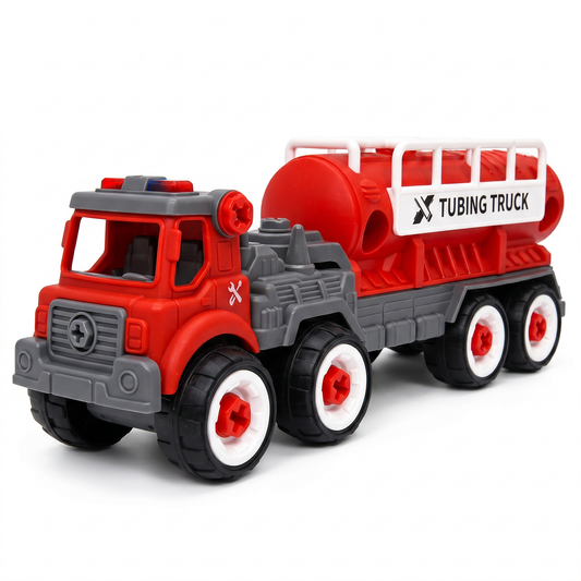 FC22 DIY Puzzle Assemble Fire Trailer Toy