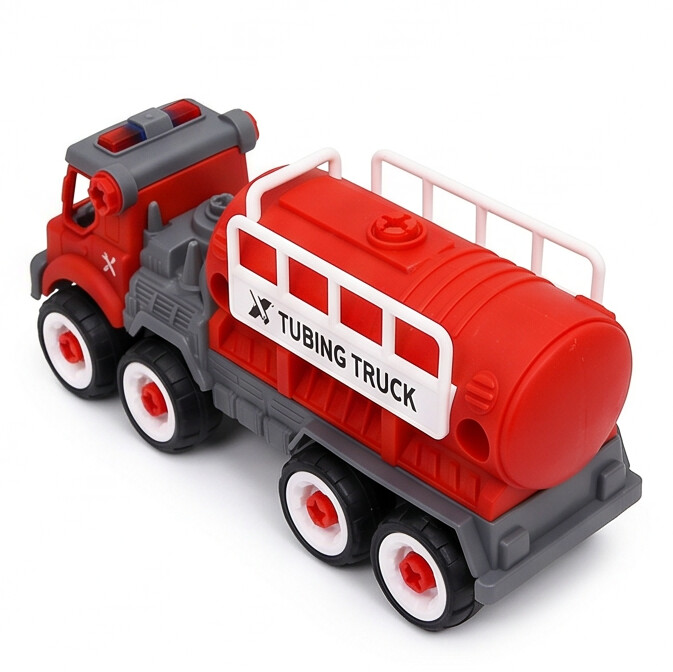 FC22 DIY Puzzle Assemble Fire Trailer Toy