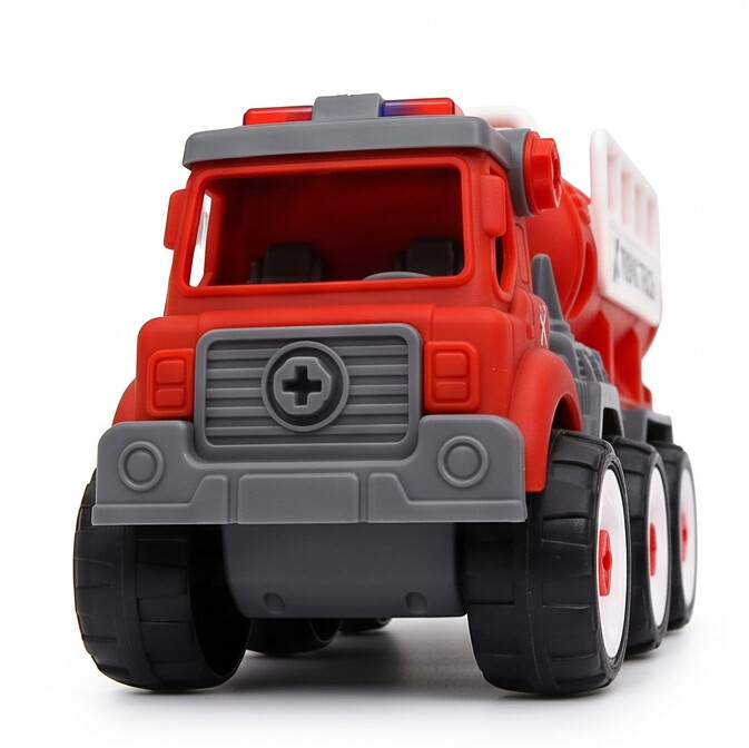 FC22 DIY Puzzle Assemble Fire Trailer Toy