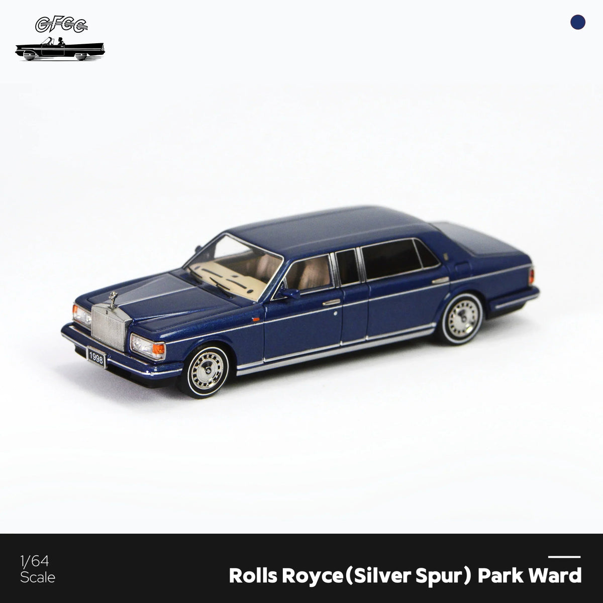 *HEC 2026* Rolls-Royce Silver Spur Park Ward  1998, 1:64 Scale (Blue) - GFCC