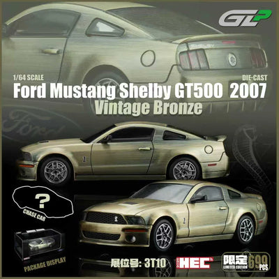 HEC 2026 GreenLight Ford Mustang Shelby GT500 Limited Edition 2007 Vintage Bronze 1:64 Scale Diecast Model