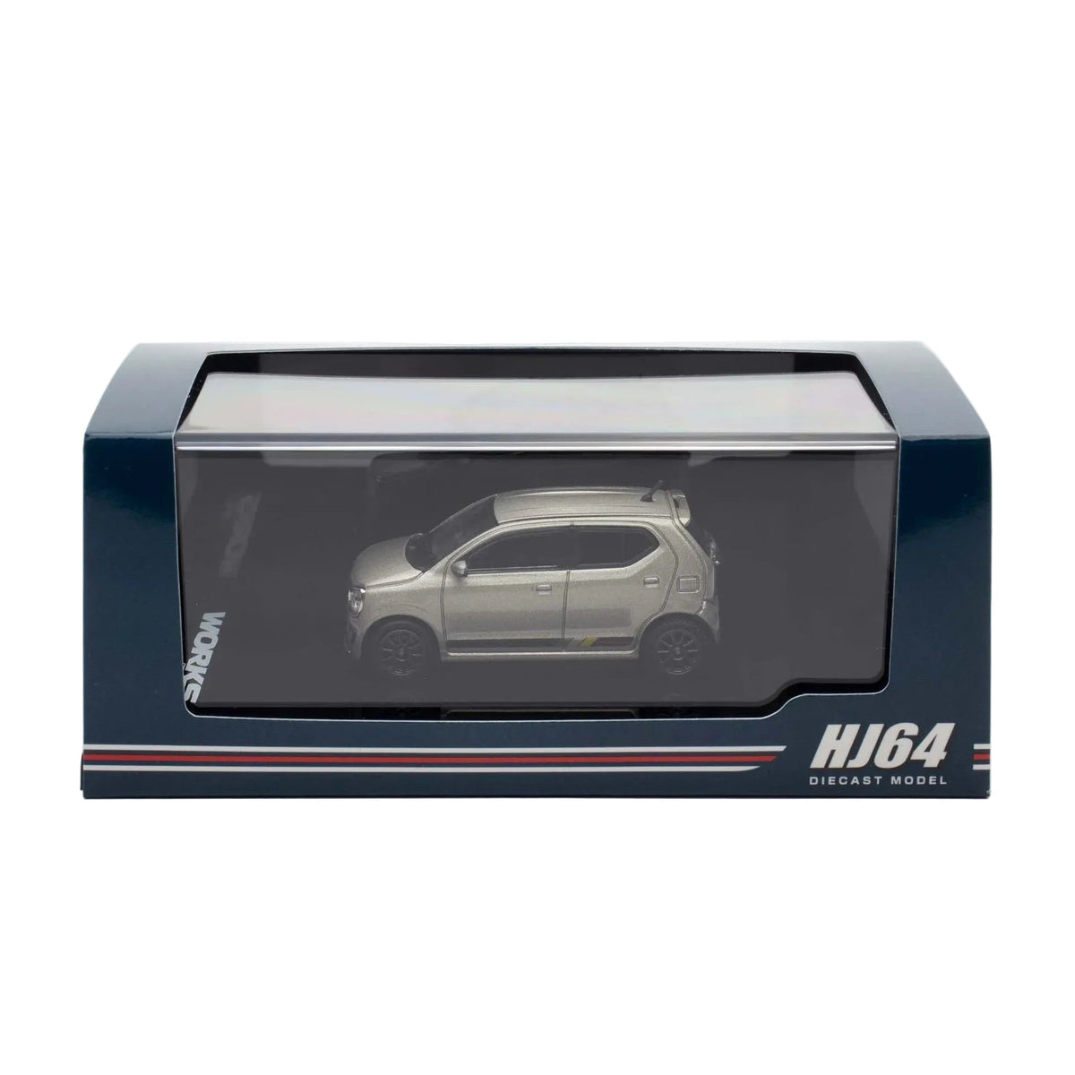 Suzuki Alto Works (HA36S), 1:64 Scale (Silver)