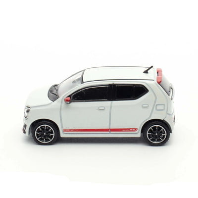 Suzuki Alto Turbo RS (HA36S) RS Decal Tune, 1:64 Scale (Pearl White)