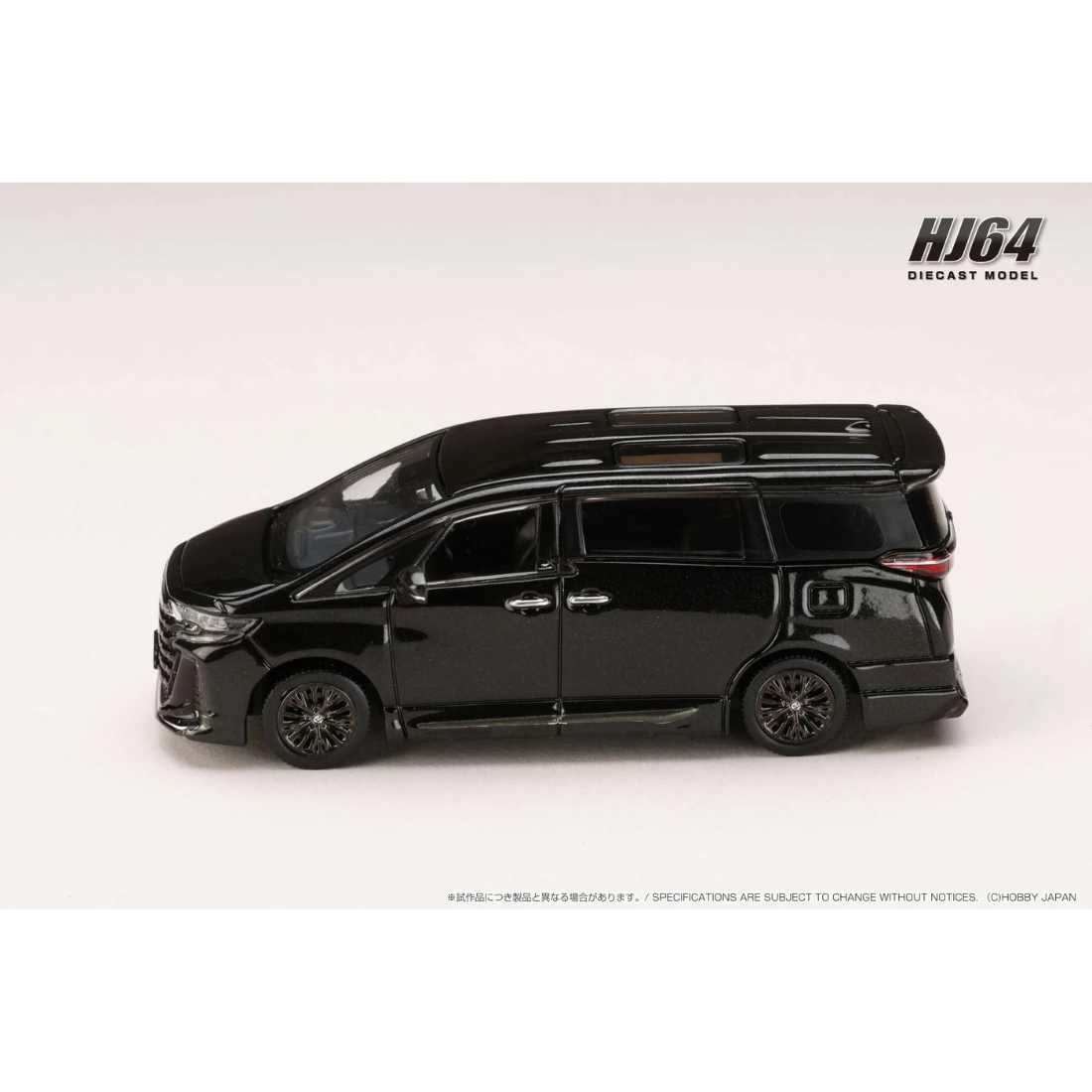 Toyota Vellfire Z Premier Hybrid, 1:64 Scale (Black)