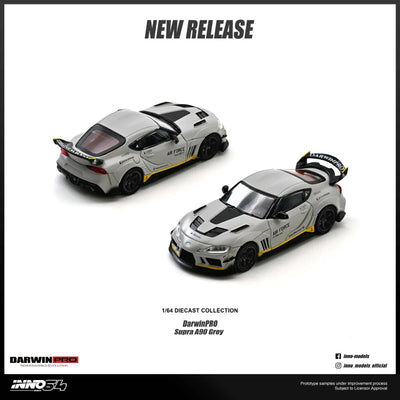 INNO64 Toyota Supra A90 Darwin Pro Matte Grey 1:64 Scale Diecast Model (Pre-Order)