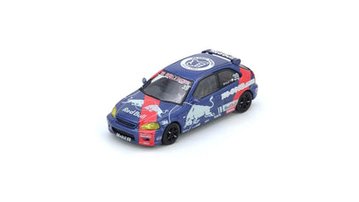 INNO64 Honda Civic Type-R EK9 No Good Racing Red Bull Livery 1:64 Scale Diecast Model (Pre-Order)