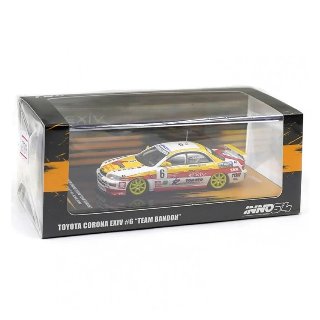 *PRE-ORDER* Toyota Corona EXIV #6 "TEAM BANDOH" Macau Guia Race 1997 Macau Grand Prix 2, 1:64 Scale - INNO64