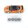 INNO64 Honda NSX-R NA2 Imola Orange Pearl With Extra Wheels 1:64 Scale Diecast Model (Pre-Order)